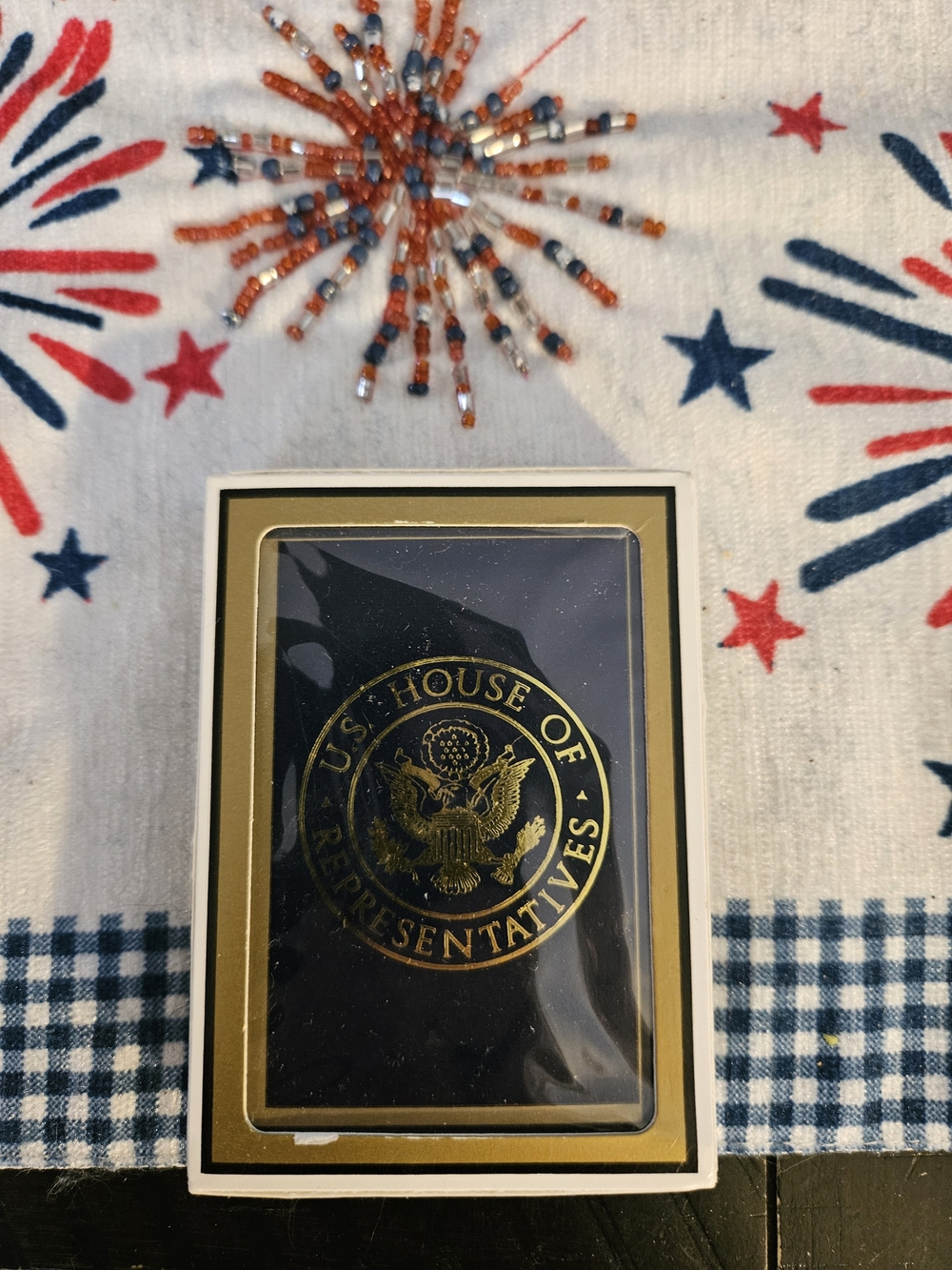Black & Gold US House of Representatives Playing Cards - Official Seal